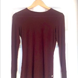 Long Sleeve Lululemon Shirt (Burgundy)